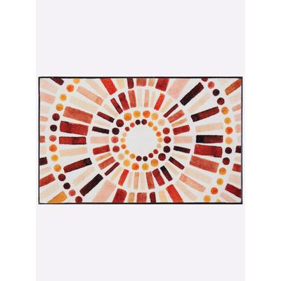 Fußmatte Gr. 6, orange (terra, beige), B:75cm H:7mm L:190cm, Polyamid, Kunstfaser, Teppiche Image