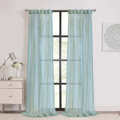 Wide Width Paloma Sheer Dual Header Curtain Panel by Habitat™ in Pale Thyme (Size 52