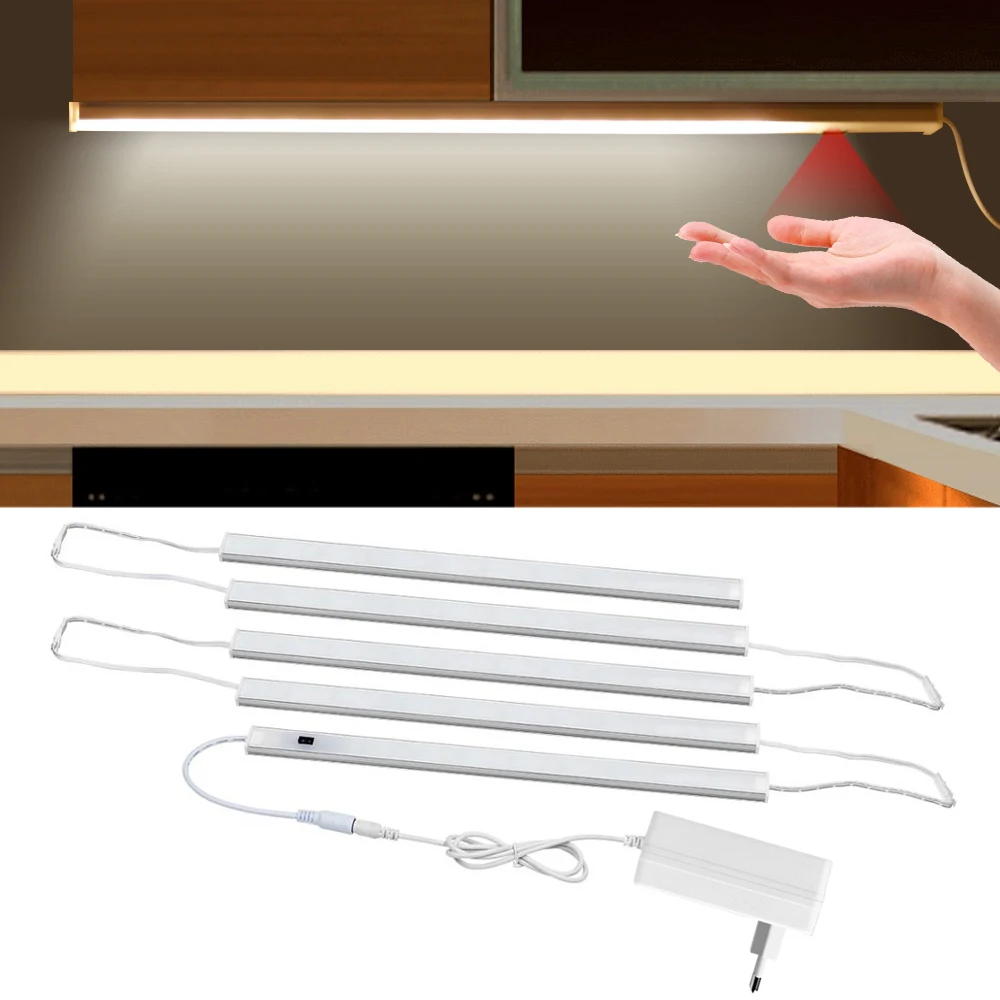 Hand Sweep Motion Sensor Led-leuchten UNS EU Stecker Bar Licht luz led sensor movimiento Schrank Schrank Lampe Hintergrundbeleuchtung Für Küche