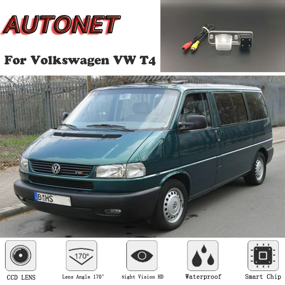 AUTONET HD Nachtsicht Backup Rückansicht kamera Für Volkswagen VW Eurovan Caravelle Transporter T4/lizenz platte kamera Image