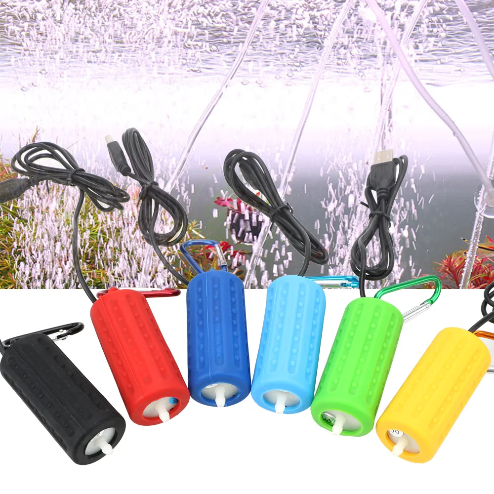 Aquarium Aquarium Sauerstoff Luftpumpe Anti-rutsch Aquatische Terrarium Filter Aquarium Zubehör Mini USB Tragbare Image