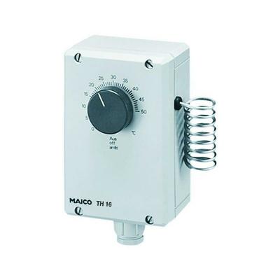 Maico - Thermostat gr 1W ap IP54 230V 0-50°C 16A 1,5K TH16 - grau