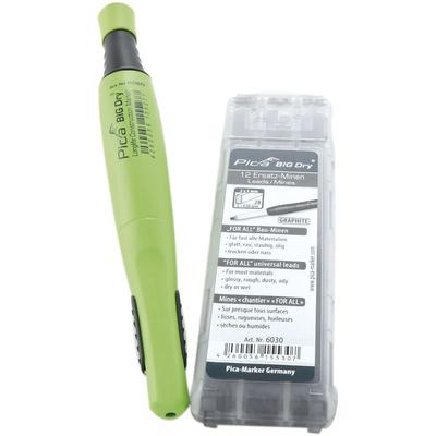 Big Dry Zimmermannsbleistift Markierstift Graphit-Bleistift 2B Mine + Minen - Pica Image