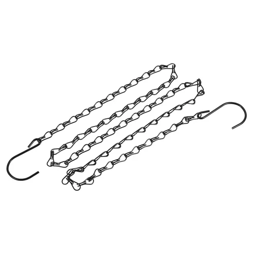Uxcell-Crochets Réglables en Forme de Double S, Lien d'Extension, Noir pour Suspension, Lustre Lanterne, 120cm