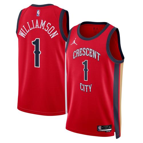 New Orleans Pelicans Jordan Statement Swingman Trikot – Rot – Zion Williamson – Unisex