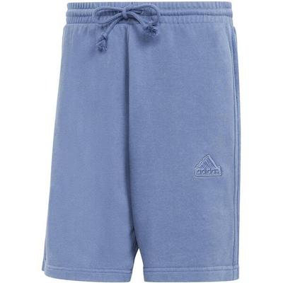 ADIDAS Herren Shorts ALL SZN French Terry 3-Streifen Garment-Wash (normal & lang), Größe S in Grün