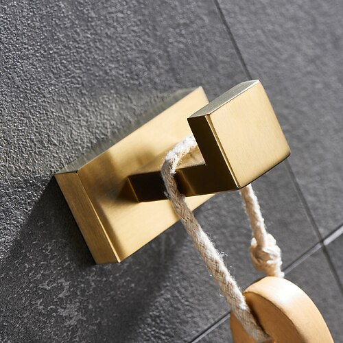 Wandhaken, sus304 Wandkleiderhaken, Edelstahl-Badezimmer-Kleiderhaken für Badezimmer, Küche, Schlafzimmer (Schwarz/Chrom/Gold/Nickel gebürstet) Image