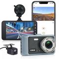 X9 1440P Nuovo design / HD / con fotocamera posteriore Automobile DVR 170 Gradi Angolo ampio 4 pollice IPS Dash Cam con Wi-fi / Visione notturna / G-Sensor 4 LED a infrarossi Registratore per auto