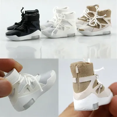 3 Colors 1/6 Scale Fashion Male Classic High Top Fitness Sports Sneakers Running Shoes Hollow Shoes For 12 Inches Action Figures