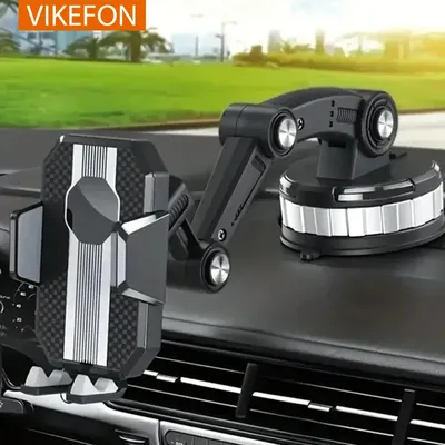 VIKEFON Car Phone Holder Stand Universal Dashboard Car Clip Mount GPS Bracket Sucker Mobile Phone