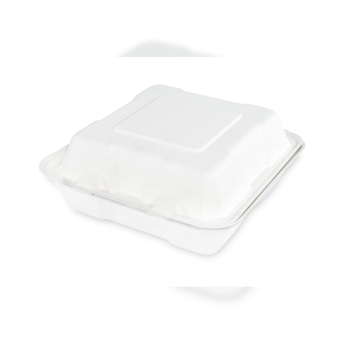 Plock GmbH Menüklappbox Sobsy (ungeteilt) aus Zuckerrohr - 200 Boxen - 100% kompostierbar Image