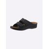 Pantolette FRANKEN-SCHUHE, Damen, Gr. 42, schwarz, Lederimitat, sportlich, Schuhe