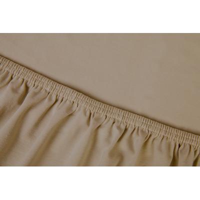 Spannbettlaken KAYORI "Edo", grün (khaki), B:200cm L:220cm, Mako-Satin, Obermaterial: 100% Baumwolle, Laken, Bio-Baumwolle Image