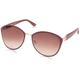 Jessica Simpson Women's J5329 Rgdpk Non-Polarized Iridium Cateye Sunglasses, Rose Gold Pink, 70 mm