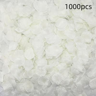 TEMU 1000pcs Artificial Rose Petals, Realistic And Durable - Suitable For Weddings, Engagements, Floral Decorations, Events, Parties Image