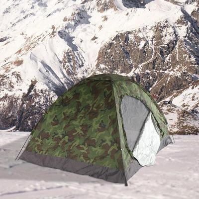 TEMU 200 X 150 X 110cm Pop-up Camping Tent For 2-3 People Camouflage Mountaineering Dome Tent Image