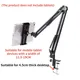 Supporto da tavolo in metallo Supporto per tablet con braccio lungo Supporto per staffa pigro da