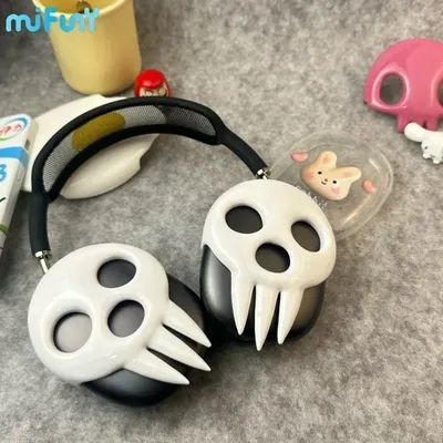Mifuny Airpods Max Case Cover custom Soul Eater Death Skull Design Earphones Decoration Suitable for Airpods Max Earphone
