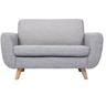 Skandinavisches 2-Sitzer-Sofa grau pure