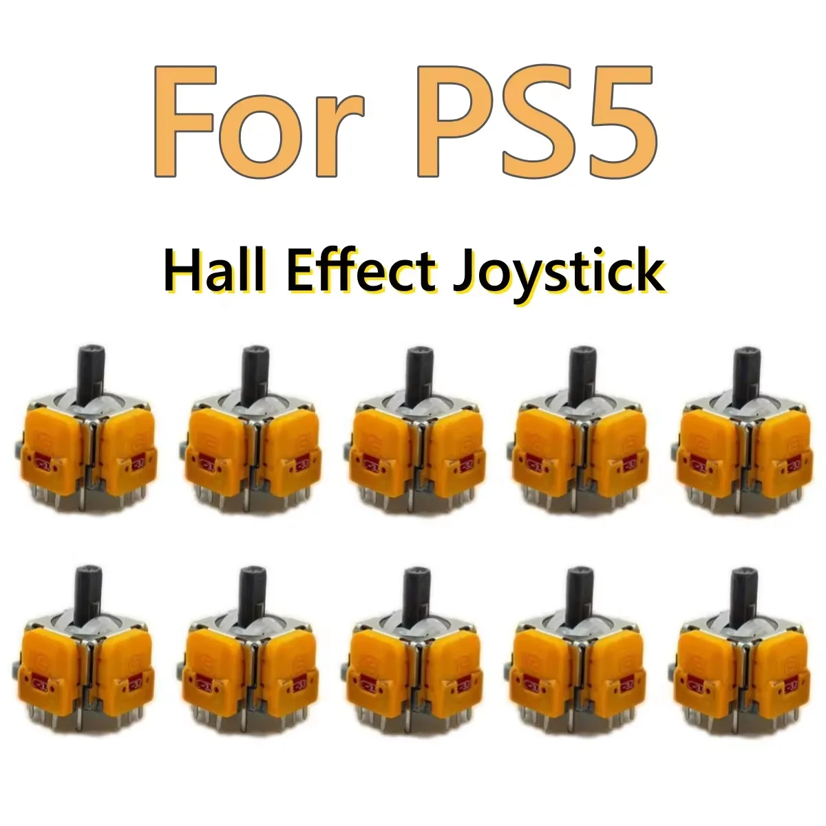 10 Stück Halle elektro magnetischer Joystick hochpräzise No Drifting Hall Effekt Daumens tifte Joystick Rocker Modul für ps4/ps5/xbox