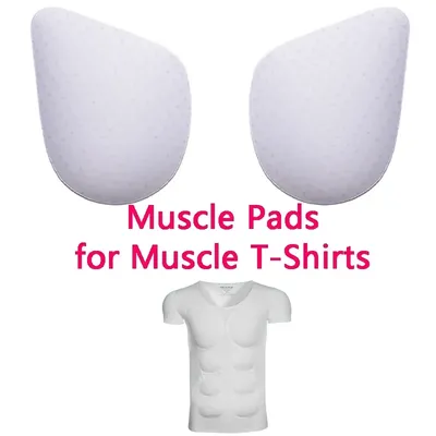 3D Schwamm Pads für Gefälschte Muskel T-Shirt Mann Cosplay Arm Brust Zubehör Party Body Shaper Image