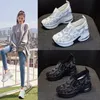2023 frauen Schuhe Herbst Neue Casual Kleine Weiße Schuhe Strass Plattform Sport Air Kissen Schuhe