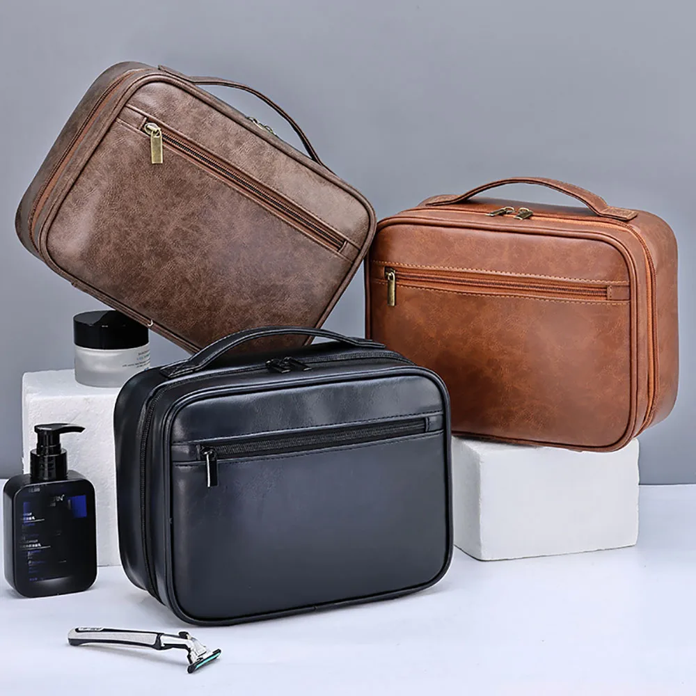 1PC Neue Reise Tragbare Luxus Zone Lagerung Große Kapazität Business Reise Kulturbeutel Wasserdichte Kosmetische Lagerung Tasche Geeignet für Image