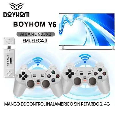 Y6 2.4G Wireless Game TV Stick Retro Family Portable Video Game Console 4K HD Support Multiplayer