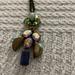 J. Crew Jewelry | J Crew Antique Brass Glass Rhinestone Flower Pendant Necklace Violet Green Jewel | Color: Blue/Green | Size: Os