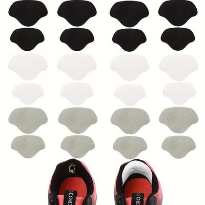 TEMU 24pcs Shoe Repair Patches, 2 Sizes Self-adhesive Heel Patches, Heel Repair For Sneakers, Leather Heel Protector, Hole Stickers, Suitable For Most Types Of Shoes