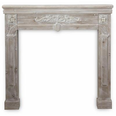 Kaminmantel mit gekalkter Holzoptik - Sweeek Image