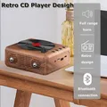 Radio FM portatile altoparlante integrato Mini lettore CD retrò Design altoparlante Bluetooth scheda TF USB lettore musicale MP3 ricarica di tipo c