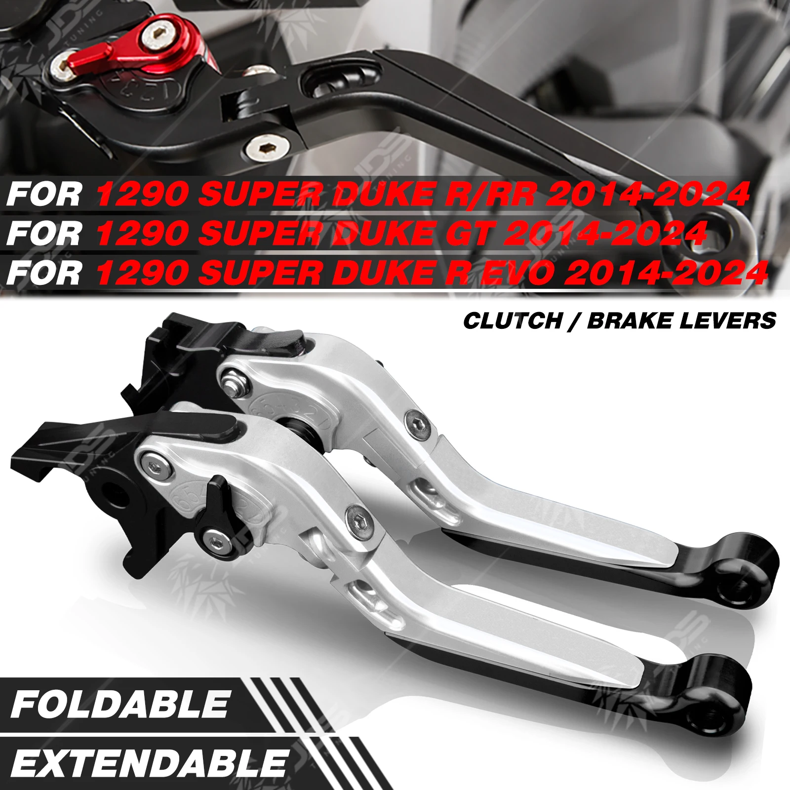 Per KTM 1290 SUPER DUKE R/GT/RR/R EVO Kit Leve Freno e Frizione Regolabili e Pieghevoli Leva Della Frizione Leva del Freno Set per Maniglie Accessori per Motocicli Parti