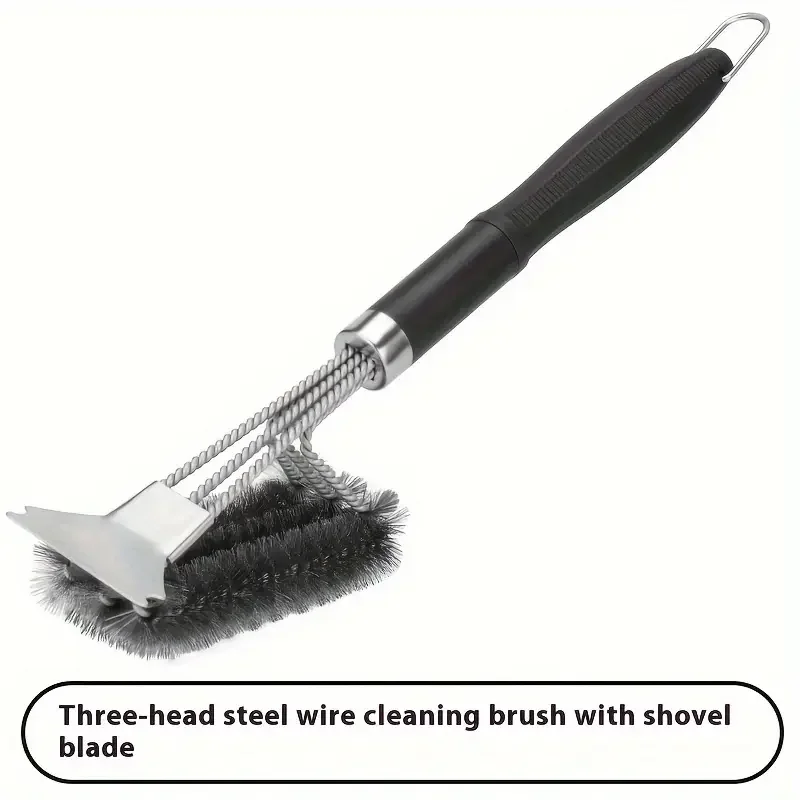 Grill bürste für Außen grill, sichere 18 "Edelstahl gewebe 3 in 1 Edelstahl borsten Grill reinigungs bürste