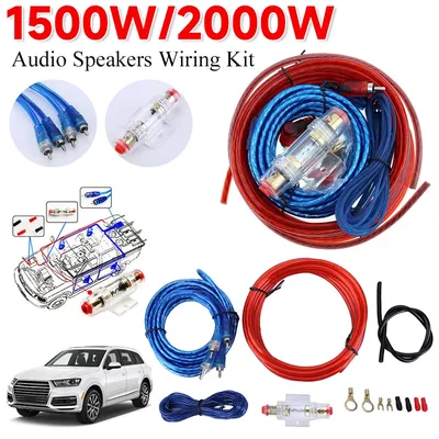 1500w Car Audio Lautsprecher Verkabelung ssatz 18ga RCA Auto Subwoofer Leistungs verstärker Verkabelung Lautsprecher Installation linie für Auto Modifikation