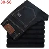 2021 große Größe 30-56 Klassische Stretch Baggy Jeans Männer Marke Denim Schwarz Lose Hosen Casual Männlichen Baumwolle Hohe elastische Overalls CQY10