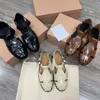 Maxdutti britische Retro römische Sandalen flache Schuhe 35-40 Standard größe minimalist ische