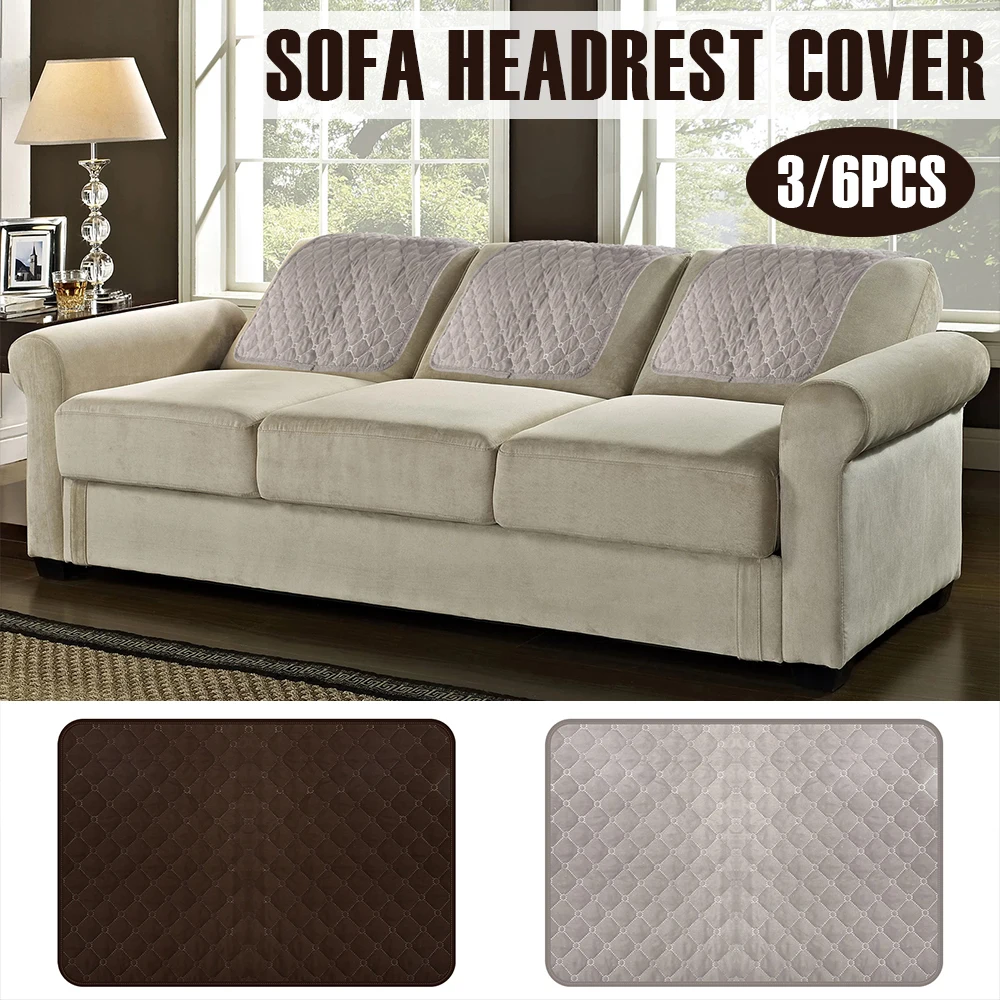 3 Stück Sofa Kopfstützen bezug Polyester weiche Liege Kopfstützen schutz 57x38cm verschleiß fester Möbels chutz für Liege sofa Image