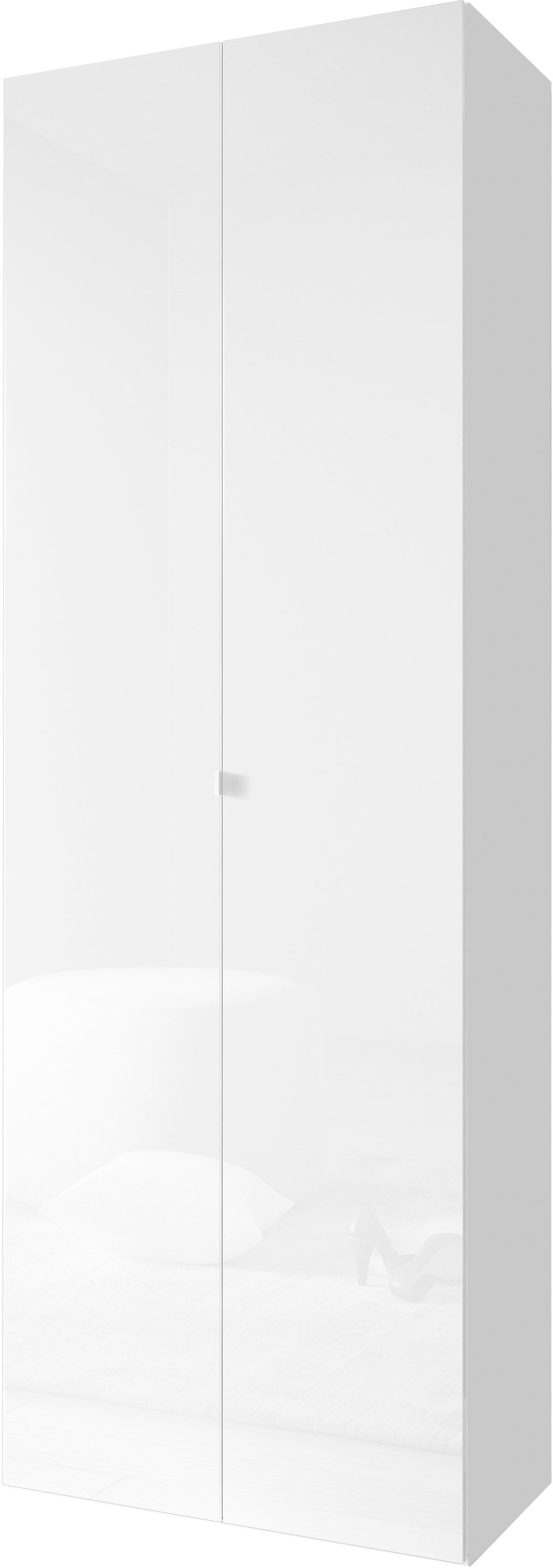 Schuhschrank OTTO HOME "SMILE Breite 63 cm, Höhe 184 cm, Schuhregal mit 7 Ebenen", weiß (weiß hochglanz lack), B:63cm H:184cm T:35cm, Schränke, Schuhschrank, Schuhkommode in Weiss Hochglanz Lack