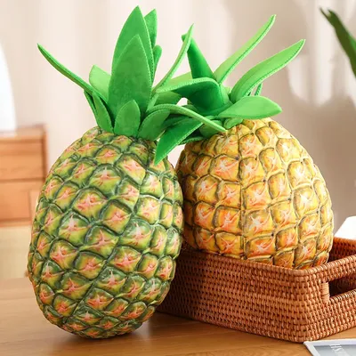 Hot Fruit Pineapple Plush Toy Stuffed Soft Lifelike Plant Sleeping Pillow Cushion Doll Toys For Kids Girls Home decoration