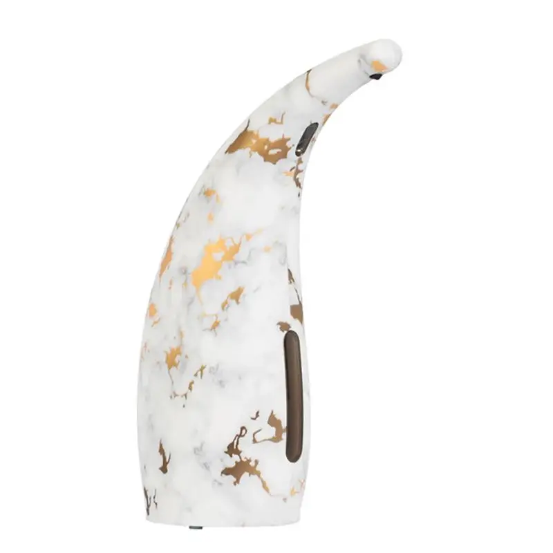 Automatischer Seifensp ender berührungs loser Händedesinfektions-Flüssigkeits spender mit Marmor muster, wasserdicht batterie betrieben 300ml Image