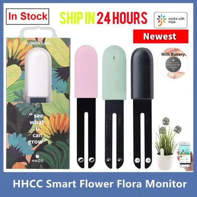HHCC Flower Monitor Flora Garden Care Plant Grass Soil Water Fertility Smart Tester Sensor Flower