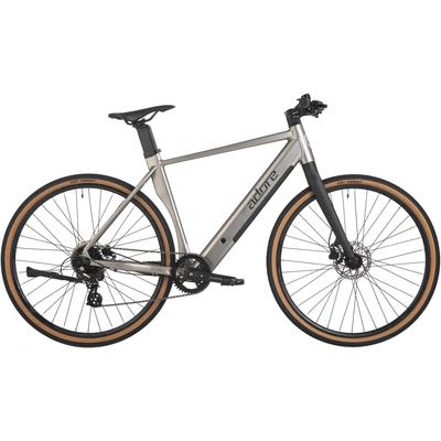 E-Bike ADORE "UBR-770" E-Bikes Gr. 52cm, 28 Zoll (71,12cm), grau (stahlgrau matt) Pedelec, Elektrofahrrad für Damen u. Herren