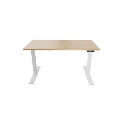 Bisley E-WonderTech elektrisch höhenverstellbarer Schreibtisch 180x80 cm in Weiß/Eiche - Elektrischer Tisch höhenverstellbar mit Memory-Funktion Image