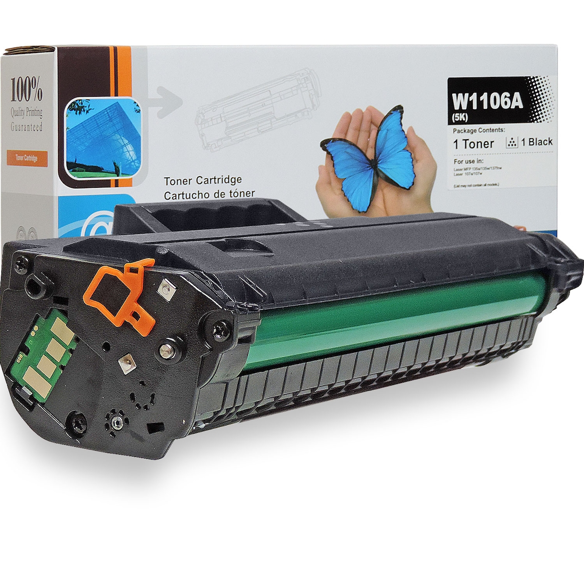 Gigao Toner für HP Laser MFP 135ag Tonerkassette Schwarz 5.000 Seiten kompatibel HP W1106A, W1106X, 106A, 106X Tonerkartuschen