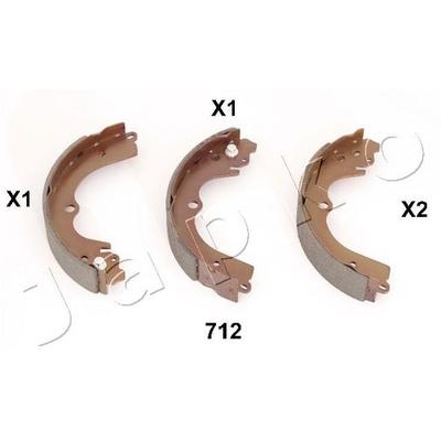 JAPKO Bremsbackensatz hinten rechts links Ø228,6mm 228,6mm für SUBARU 26694AE000 55712