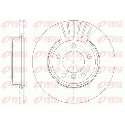 REMSA Bremsscheibe vorne rechts links belüftet Ø300mm 300mm für VW BMW 34111164539 34116766224 34116757526 6589.10