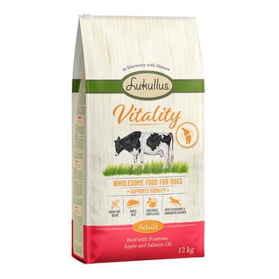 Lukullus Vitality Unterstützung der Beweglichkeit: Rind (getreidefrei) - Sparpaket: 2 x 12 kg