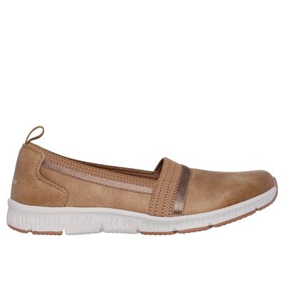 Skechers Women's Be-Cool - Classy Step Slip-On Shoes | Size 6.5 | Chestnut | Textile | Vegan