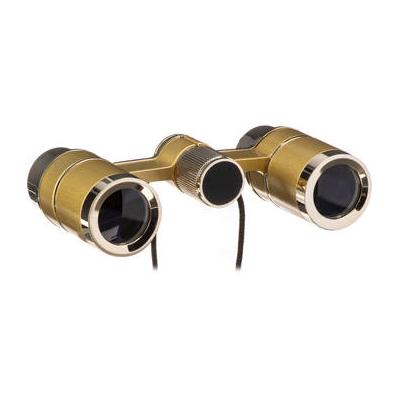 LaScala Optics 3x18 Figaro Opera Glasses (Titanium/Gold) LSF 07